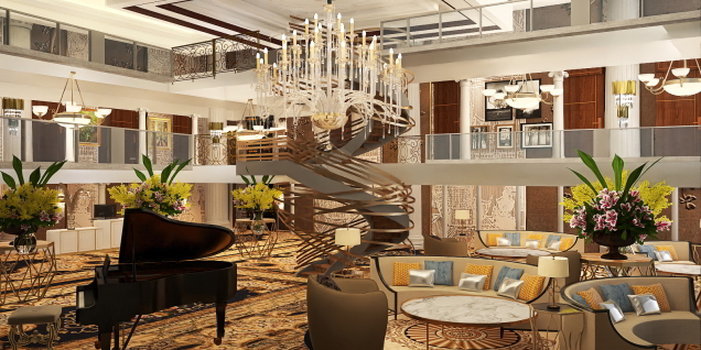 Extreme Luxury: 5 Star Hotel Lobby 