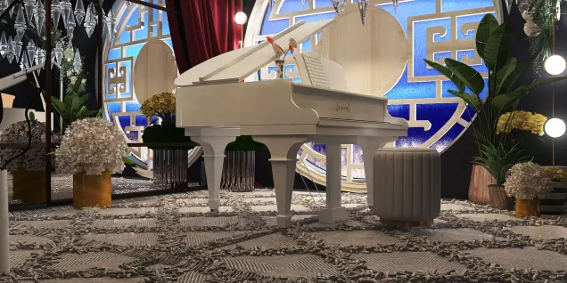 Elegant Piano Room
