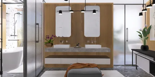 Baño minimalista 