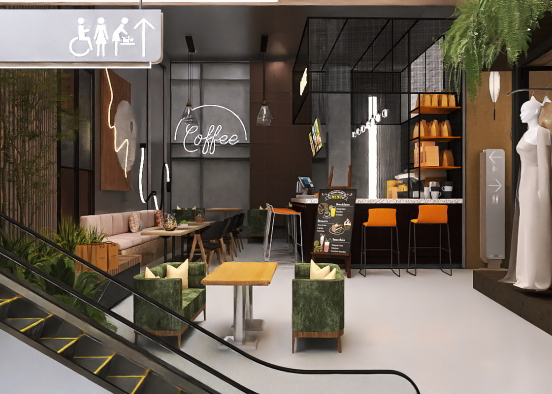 coffee and chill  Design Rendering