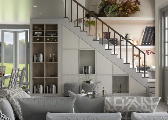 # Silver Serenity Loft Renderização de Design