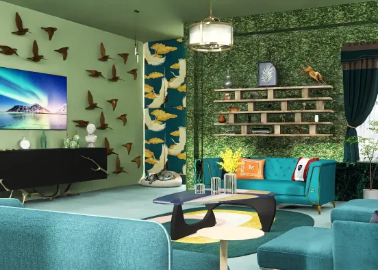 # Living in Green 💚 Renderização de Design