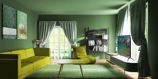 Green livingroom