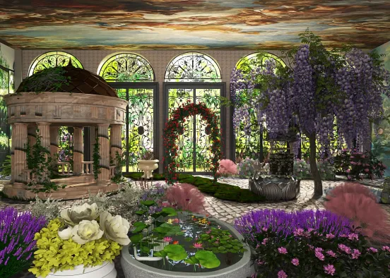 Follow the White Brick Road Botanical Gardens  Design Rendering