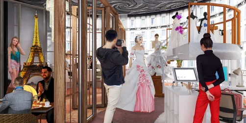 Fashion office in Paris.