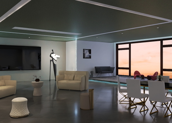 Sunset room's vibe 🌇 Design Rendering
