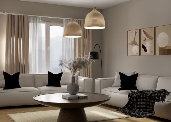 Comfortable salon 🤎 Design Rendering