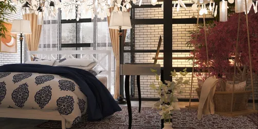 Modern bed room 