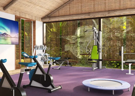 Gym at Home 💪🏻 Design Rendering
