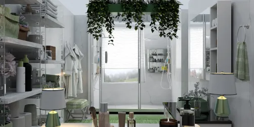 "Green Oasis Bathroom" 