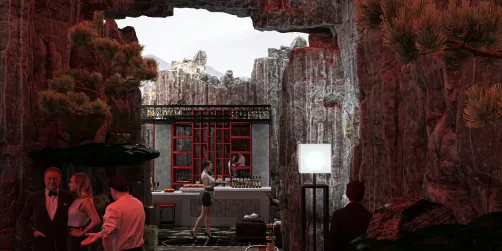 3D Chinese Cave Restaurant ⛩️❤️