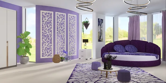 Purple bedroom 