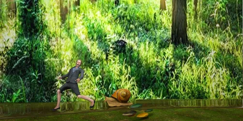 The escape from the giant snail 🤭😅😂