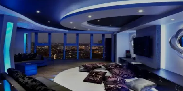 futuristic arabian living room