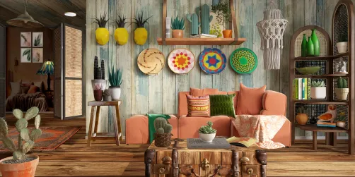 Blissful Cozy Boho living Space 
