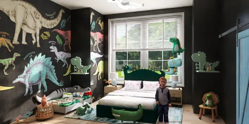 He loves his dinos!