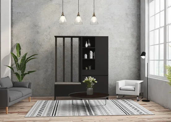 Modern livingroom  Design Rendering