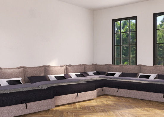 Plus grand canapé du monde Design Rendering