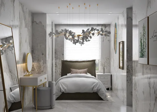 # Aesthetic bedroom  Renderização de Design