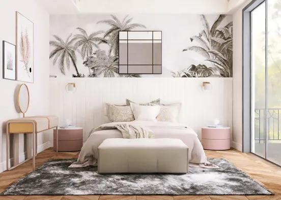 Cute Bedroom  Design Rendering