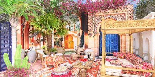 Moroccan Courtyard 🌿