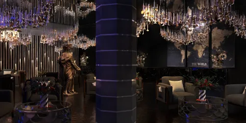 Luxury Hotel Lobby..