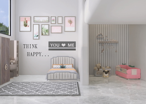 Parents and baby room Design Rendering