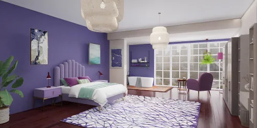 Chambre adulte chaude logement neuf.