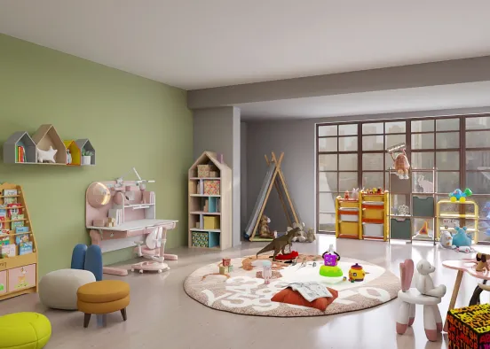 The safety kid’s room Design Rendering