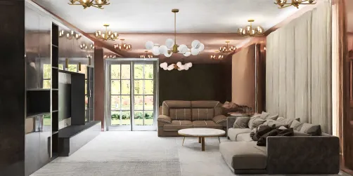 Morden living room interior design 