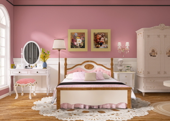 Coquette bedroom vibes Design Rendering