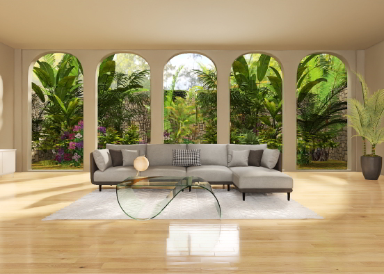 Sala tropical ✨  Design Rendering