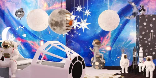 Space Themed Kids Room