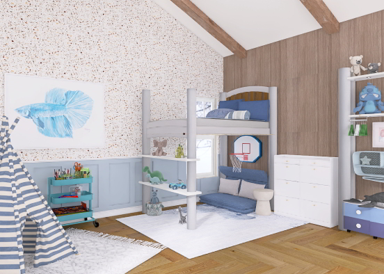 Boys bedroom! Design Rendering
