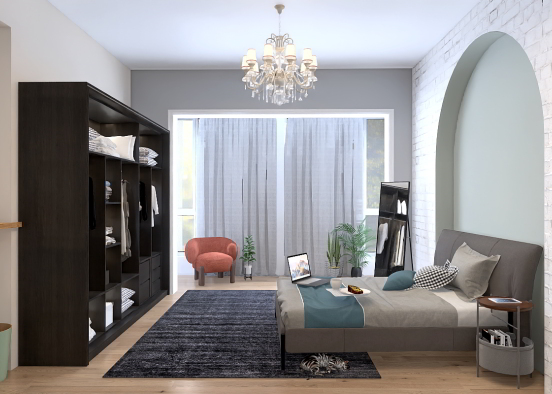 cute modern style room Design Rendering