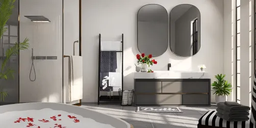 Modern minimalist bathroom 