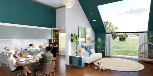 Casa aconchegante com um toque de natureza ,leveza
