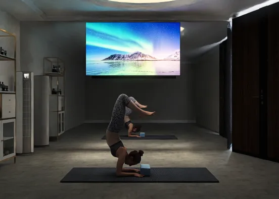 Yoga Room / Dance Room Design Rendering