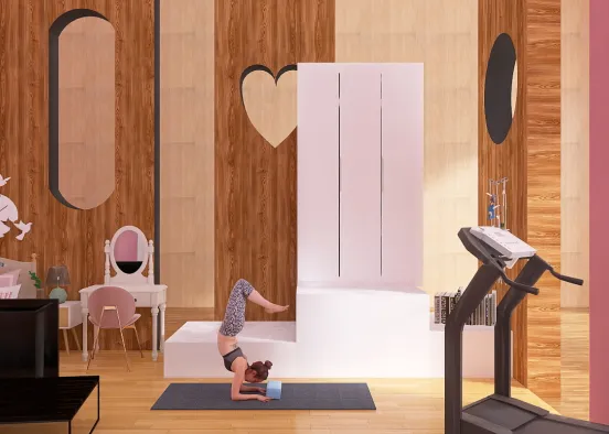 Yoga girl room🤣 Design Rendering