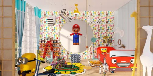 Cartoon bedroom 