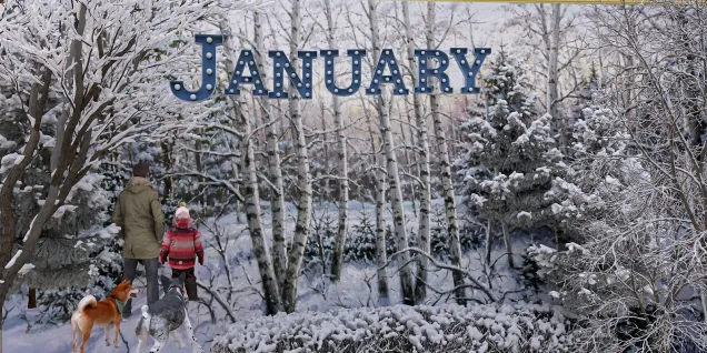 January Calendar Page