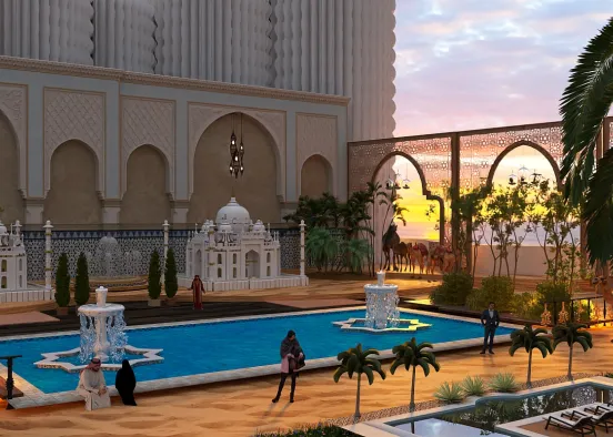 # Arabian Sunsets Renderização de Design