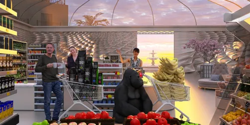 The weekly shopping ☕️🍌🦍