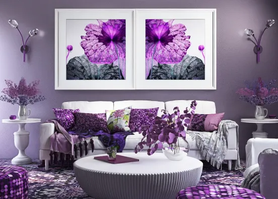 #  Lavender Blossom Lounge   Renderização de Design