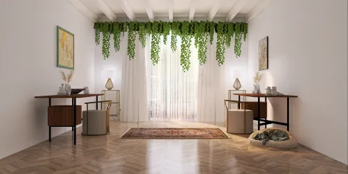 A cozy, Covid 2 person office!
