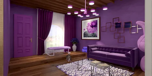 Purple Living Room master room