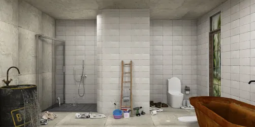 Fixer-Upper Challenge bathroom "before "