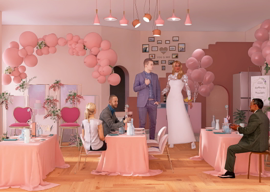 Pink Wedding  Design Rendering