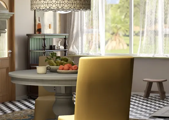 # Quaint Kitchen  Renderização de Design
