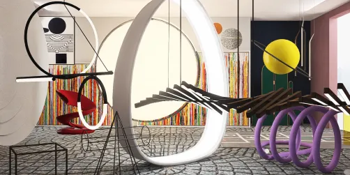 Museo matemáticas:sala líneas y cuerpos geométricos 